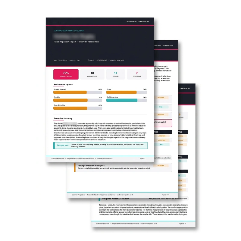 Example Customer Perspective report